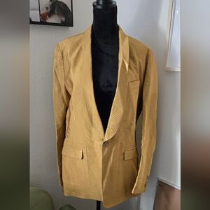 Dries Van Noten Men’s Mustard Blazer – Size 50
